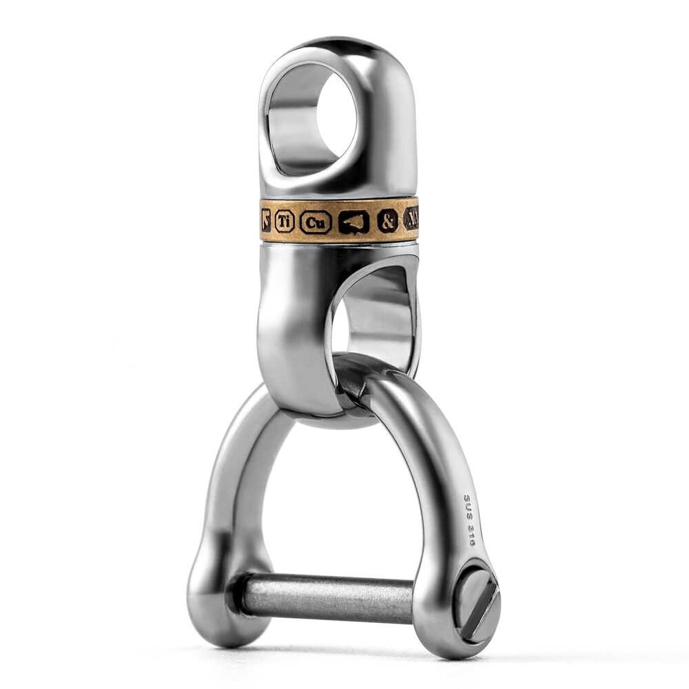 6158 Titanium Key Ring for Keychain,Carabiner Key Chain Rings Connector